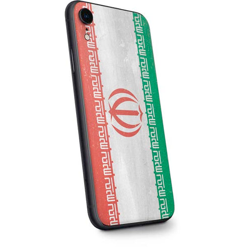 Iran Flag Distressed iPhone XR Skin